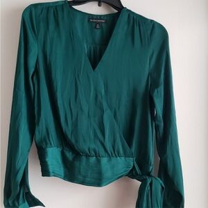 Banana Republic Green Wrap Top